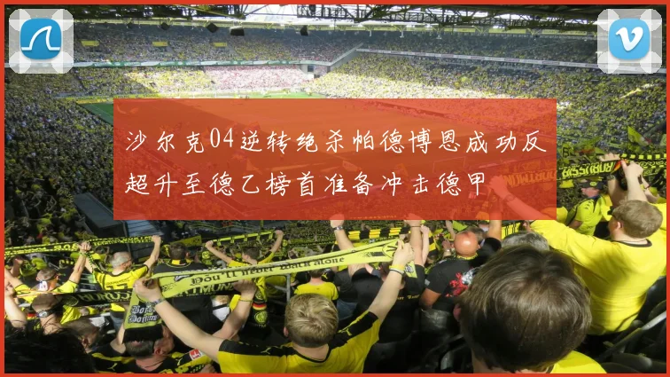 沙尔克04逆转绝杀帕德博恩成功反超升至德乙榜首准备冲击德甲